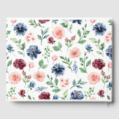 ウォーターカラー フラワー 愛する人の記憶を偲んで 記念品 ゲストブック (裏面)