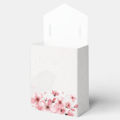ウォーターカラー フラワー 桜のウェディング フェイバーボックス (オープン)