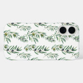 ウォーターカラー フレンチカントリーシック オリーブ柄 Case-Mate iPhoneケース (裏面 (横))