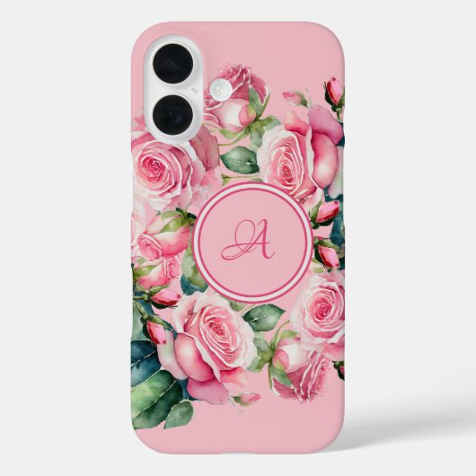 ウォーターカラー フローラル ほのかな花々 Case-Mate iPhon iPhoneケース (裏面)