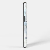ウォーターカラー フローラル ベリー シダ モノグラム 名前 iPhoneケース (右側面)