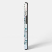 ウォーターカラー フローラル ベリー シダ モノグラム 名前 iPhoneケース (左側面)