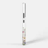 ウォーターカラー フローラル 名入れ SAMSUNG GALAXYケース (右側面)