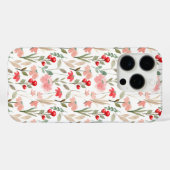 ウォーターカラー フローラル Case-Mate iPhoneケース (裏面 (横))