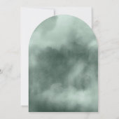 ウォーターカラー ブーケ ウェディング ブラッシュ アーチ ID654 招待状 (裏面)