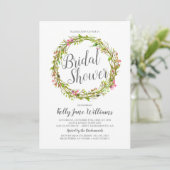 ウォーターカラー・ブーケ ボーホー・チックなブライズシャワーの招待状 招待状 (スタンド正面)