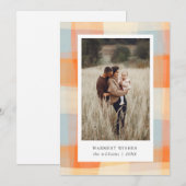 ウォーターカラー プライド | オレンジ クリーム ライトブルー 写真 シーズンカード (正面/裏面)