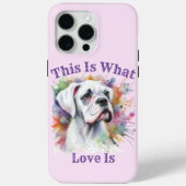 ウォーターカラー ボクサー これは愛というもの ❤ Case-Mate iPhoneケース (裏面)