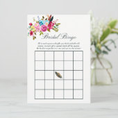 ウォーターカラー ボーホー シック フラワー ウェディング ブライダル ビンゴ (スタンド正面)