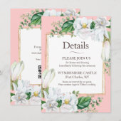 ウォーターカラー マグノリア ブラッシュ エンクロージャーカード (正面/裏面)