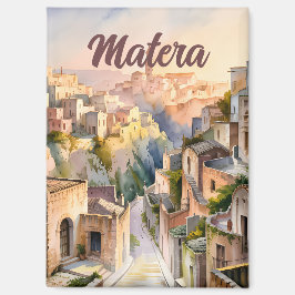 ウォーターカラー マテーラ イタリア サッシ・ディ・マテーラ ヴィンテージ マグネット