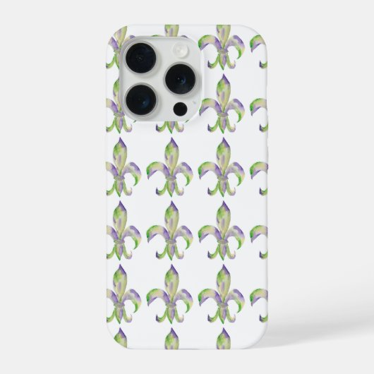 ウォーターカラー・マディグラ・フルールドリス iPhoneケース (裏面)