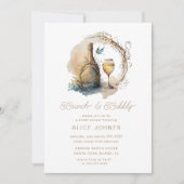 ウォーターカラー ミスティカル エレガント ブライダル ブランチ 招待状 (正面)