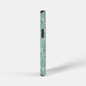 ウォーターカラー ミントグリーンの蝶々  iPhoneケース (右側面)