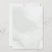 ウォーターカラー ユーカリ グリーン シェード 緑 セーブザデート (裏面)