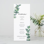 ウォーターカラー ユーカリ - 結婚式のメニュー メニュー (スタンド正面)