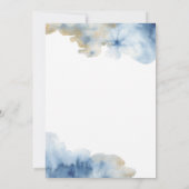 ウォーターカラー ラグジュアリー ウェディング 招待状 5" x 7" (裏面)