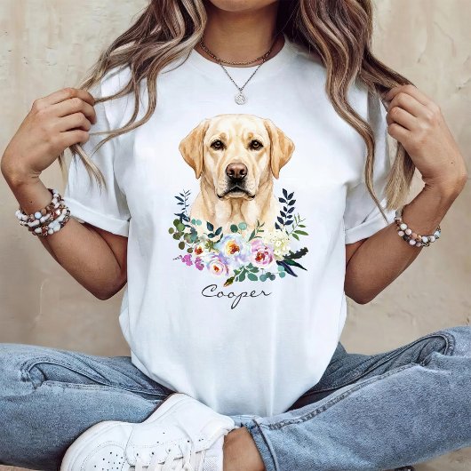 ウォーターカラー ラブラドール レトリバー Tシャツ