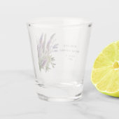 ウォーターカラー ラベンダー レガル ブライダルシャワー ショットグラス (裏面)