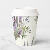 ウォーターカラー ラベンダー レガル ブライダルシャワー 紙コップ (裏面)