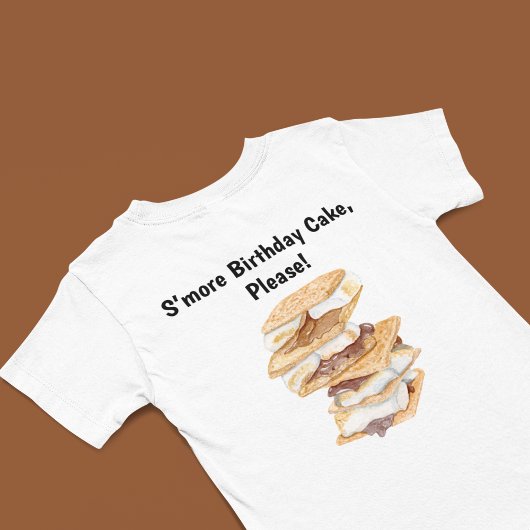 ウォーターカラー リアリスティック スモア 6歳の誕生日 Tシャツ
