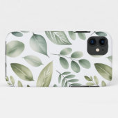 ウォーターカラー リーフ パターン Case-Mate iPhoneケース (裏面(横))
