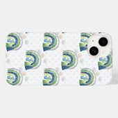 ウォーターカラー レインボーパターン Case-Mate iPhoneケース (裏面 (横))