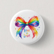 ウォーターカラー・レインボープライドボウ "Love is Love"
