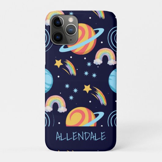 ウォーターカラー レインボー ギャラクシー iPhoneケース Case-Mate iPhoneケース (裏)