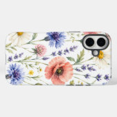 ウォーターカラー+ワイルドフラワーの草原+フラワー Case-Mate iPhoneケース (裏面 (横))