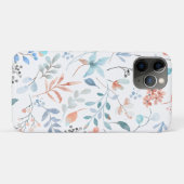 ウォーターカラー+ワイルドフラワー+フラワー Case-Mate iPhoneケース (裏面(横))
