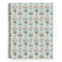 ウォーターカラー ヴィンテージ ワイルドフラワー フラワー ノート