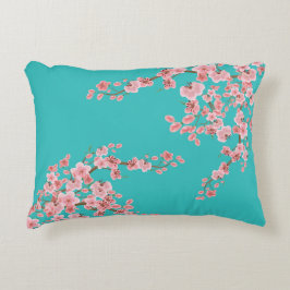 ウォーターカラー 桜 アクセントピロー