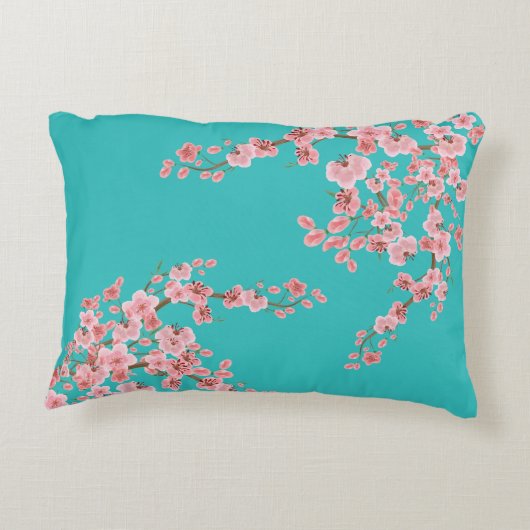 ウォーターカラー 桜 アクセントピロー (裏面)