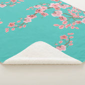 ウォーターカラー 桜 シェルパブランケット (3/4)