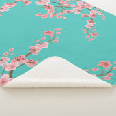 ウォーターカラー 桜 シェルパブランケット (3/4)