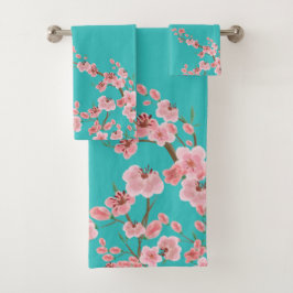 ウォーターカラー 桜 バスタオル セット