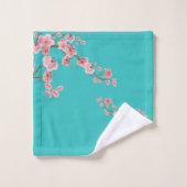 ウォーターカラー 桜 バスタオル セット (ウォッシュタオル)