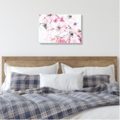 ウォーターカラー 桜 春のイラスト  キャンバスプリント (インサイチュ (寝室))