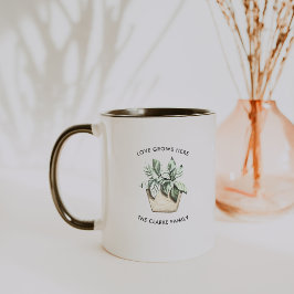 ウォーターカラー 植木鉢 コーヒーマグ(名入れ可) マグカップ