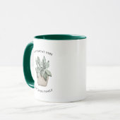 ウォーターカラー 植木鉢 コーヒーマグ（名入れ可） マグカップ (正面左)