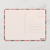 ウォーターカラー《植物》アスペンコロラドマウンテンヴィンテージガール ポストカード (裏面)