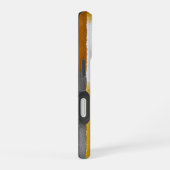 ウォーターカラー 縦ストライプ シームレス iPhone 16ケース (右側面)