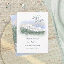 ウォーターカラー, 雪山, 冬の結婚式