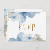 ウォーターカラー Lux RSVP ポストカード (正面/裏面)