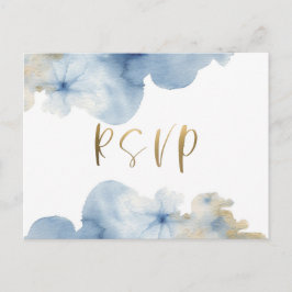 ウォーターカラー Lux RSVP ポストカード