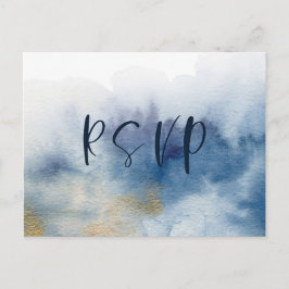 ウォーターカラー Lux RSVP ポストカード V2
