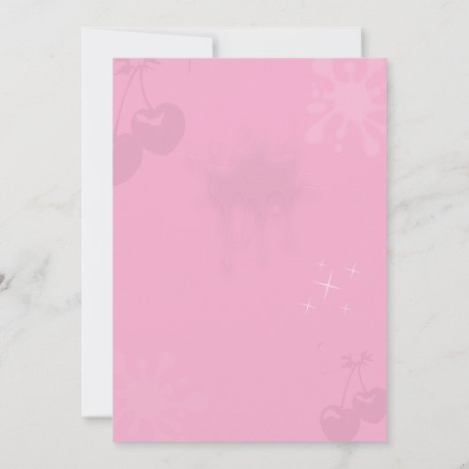 ウォーターカラーsip&アー絵を描ト誕生日 招待状 (裏面)