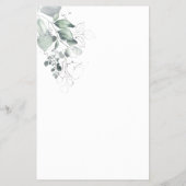 ウォーターカラーWhere Where Theyブライダルシャワーゲームカード チラシ (裏面)