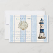 ウォーターカラ航海のーライトハ結婚ウス サンキューカード (正面)